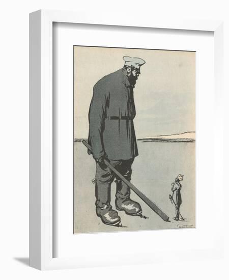 1906, Tsar, How Tall...!-null-Framed Art Print