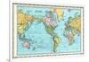 1906, World Map-null-Framed Giclee Print