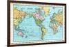 1906, World Map-null-Framed Giclee Print