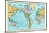 1906, World Map-null-Mounted Giclee Print