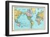 1906, World Map-null-Framed Giclee Print