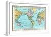 1906, World Map-null-Framed Giclee Print