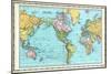 1906, World Map-null-Mounted Giclee Print