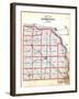 1907, County Outline Map, Nebraska, United States-null-Framed Giclee Print