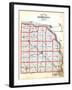 1907, County Outline Map, Nebraska, United States-null-Framed Giclee Print