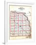 1907, County Outline Map, Nebraska, United States-null-Framed Giclee Print