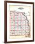 1907, County Outline Map, Nebraska, United States-null-Framed Giclee Print