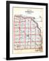 1907, County Outline Map, Nebraska, United States-null-Framed Giclee Print