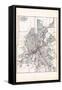 1907, Flint - Ward and Street Map, Michigan, United States-null-Framed Stretched Canvas