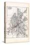 1907, Flint - Ward and Street Map, Michigan, United States-null-Stretched Canvas