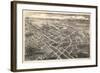 1907, Hickory Bird's Eye View, North Carolina, United States-null-Framed Giclee Print