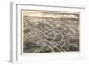 1907, Hickory Bird's Eye View, North Carolina, United States-null-Framed Giclee Print