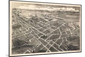 1907, Hickory Bird's Eye View, North Carolina, United States-null-Mounted Giclee Print