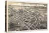 1907, Hickory Bird's Eye View, North Carolina, United States-null-Stretched Canvas