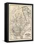 1907, Hunting and Fishing Map of Northern Maine from Piscataquis Directory, Maine, United Stat-null-Framed Stretched Canvas