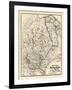 1907, Hunting and Fishing Map of Northern Maine from Piscataquis Directory, Maine, United Stat-null-Framed Giclee Print