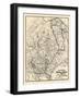 1907, Hunting and Fishing Map of Northern Maine from Piscataquis Directory, Maine, United Stat-null-Framed Giclee Print