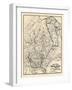 1907, Hunting and Fishing Map of Northern Maine from Piscataquis Directory, Maine, United Stat-null-Framed Giclee Print