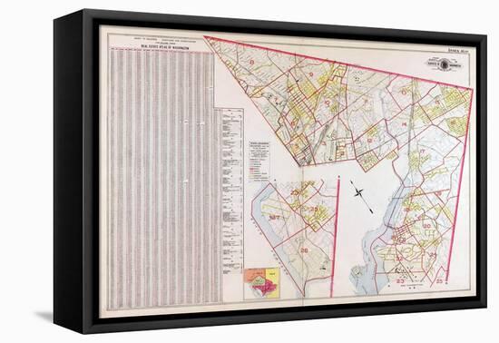 1907, Index Page, District of Columbia, United States-null-Framed Stretched Canvas