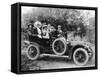 1907 Mercedes with Occupants in Edwardian Dress-null-Framed Stretched Canvas