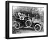 1907 Mercedes with Occupants in Edwardian Dress-null-Framed Premium Photographic Print