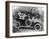 1907 Mercedes with Occupants in Edwardian Dress-null-Framed Photographic Print
