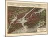 1907, New York City 1907 Bird's Eye View, New York, United States-null-Mounted Giclee Print