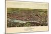 1907, Philadelphia Manayunk - Bird`s Eye View, Pennsylvania, United States-null-Mounted Giclee Print