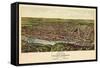 1907, Philadelphia Manayunk - Bird`s Eye View, Pennsylvania, United States-null-Framed Stretched Canvas