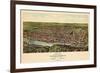 1907, Philadelphia Manayunk - Bird`s Eye View, Pennsylvania, United States-null-Framed Giclee Print