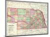 1907, State Map, Nebraska, United States-null-Mounted Premium Giclee Print