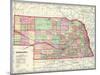 1907, State Map, Nebraska, United States-null-Mounted Giclee Print