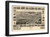 1907, Suffolk Bird's Eye View, Virginia, United States-null-Framed Giclee Print