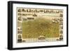 1908, Denver Bird's Eye View, Colorado, United States-null-Framed Giclee Print