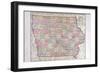 1908, Iowa State Map, Iowa, United States-null-Framed Giclee Print