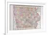 1908, Iowa State Map, Iowa, United States-null-Framed Giclee Print