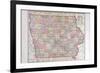 1908, Iowa State Map, Iowa, United States-null-Framed Giclee Print