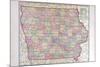 1908, Iowa State Map, Iowa, United States-null-Mounted Giclee Print