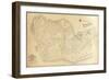 1908, Key West Wall Map from 1829 Maps and Surveys, Florida, United States-null-Framed Giclee Print