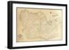 1908, Key West Wall Map from 1829 Maps and Surveys, Florida, United States-null-Framed Giclee Print