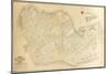 1908, Key West Wall Map from 1829 Maps and Surveys, Florida, United States-null-Mounted Giclee Print