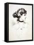 1909 Drawing by Charles Dana Gibson, "A Daughter of the South," Shows a Classic Gibson Girl-null-Framed Stretched Canvas