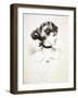 1909 Drawing by Charles Dana Gibson, "A Daughter of the South," Shows a Classic Gibson Girl-null-Framed Photo