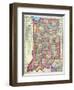 1909, Indiana State Map, Indiana, United States-null-Framed Giclee Print