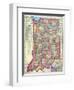 1909, Indiana State Map, Indiana, United States-null-Framed Giclee Print