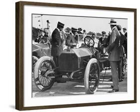 1909 Lancia Beta, Wl Stewart at the Wheel, C1909-C1920-null-Framed Photographic Print