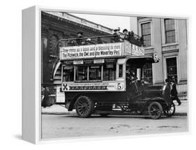 1909 Milnes Daimler London Bus-null-Framed Stretched Canvas