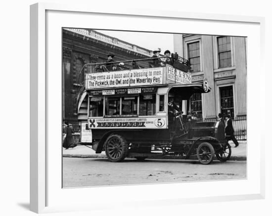 1909 Milnes Daimler London Bus-null-Framed Photographic Print
