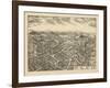 1909, Pawling 1909 Bird's Eye View, New York, United States-null-Framed Giclee Print