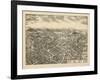 1909, Pawling 1909 Bird's Eye View, New York, United States-null-Framed Giclee Print